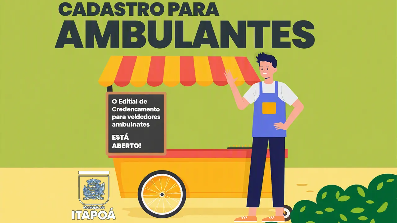 Itapoá abre credenciamento para vendedores ambulantes para a temporada
